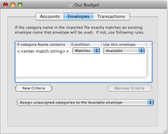 Main window transaction entry section