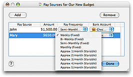 Editing the frequency of a pay source
