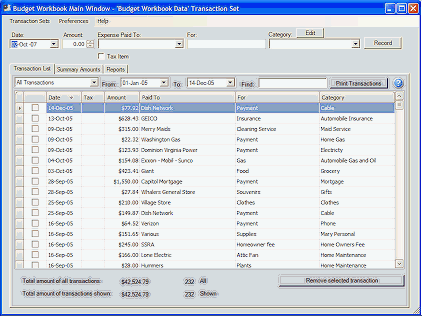Image of Budget Workbook