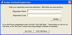 Registration window