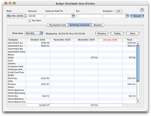 Budget Workbook App Preview